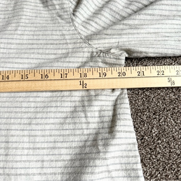 Madewell Cotton Striped V Neck Pullover Tunic Grey Size Small S - Picture 8 of 10